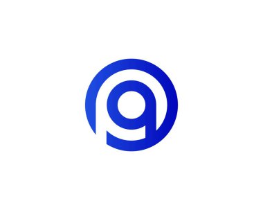 PQ QP harf logo tasarım vektör şablonu