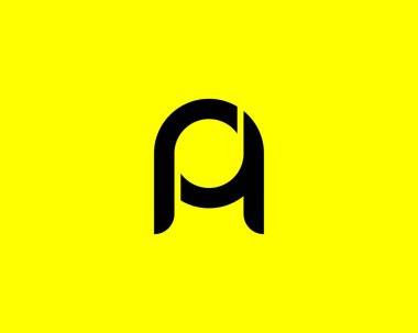 PQ QP harf logo tasarım vektör şablonu