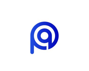 PQ QP harf logo tasarım vektör şablonu