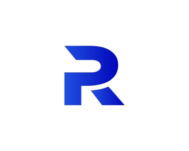 PR RP harf logo tasarım vektör şablonu