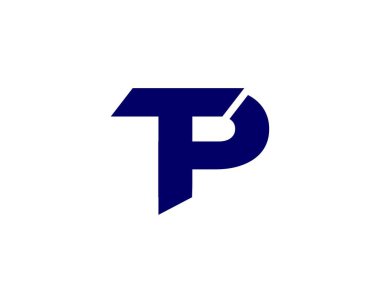 PT TP harf logo tasarım vektör şablonu