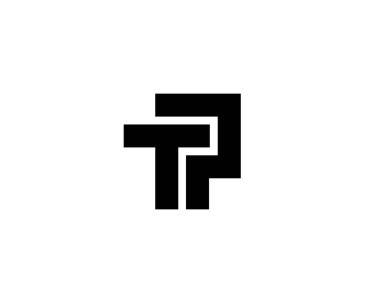 PT TP harf logo tasarım vektör şablonu