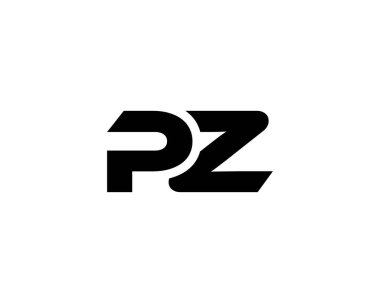 PZ ZP harf logo tasarım vektör şablonu