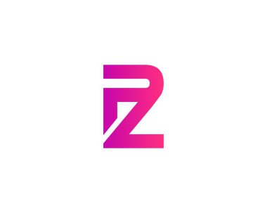 PZ ZP harf logo tasarım vektör şablonu