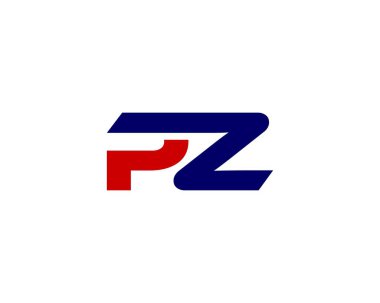 PZ ZP harf logo tasarım vektör şablonu