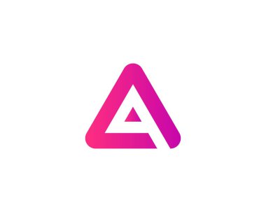 QA AQ harfi logo tasarım vektör şablonu