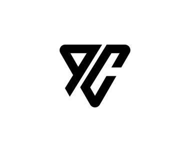 QC CQ harf logo tasarım vektör şablonu