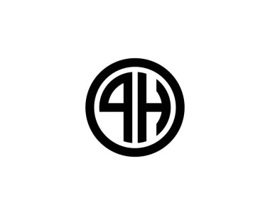 QH Karargah Harf logo tasarım vektör şablonu