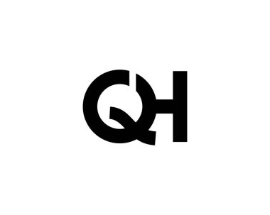 QH Karargah Harf logo tasarım vektör şablonu