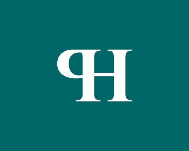 QH Karargah Harf logo tasarım vektör şablonu