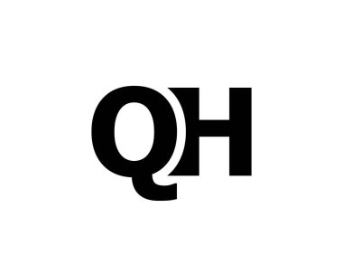 QH Karargah Harf logo tasarım vektör şablonu