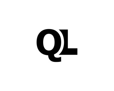 QL LQ harf logo tasarım vektör şablonu