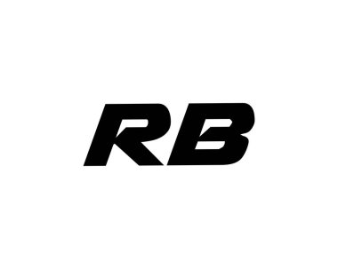 RB BR harf logo tasarım vektör şablonu