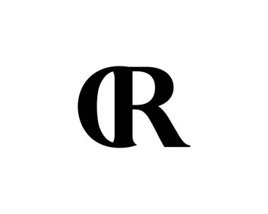 RD DR Letter logo tasarım vektör şablonu
