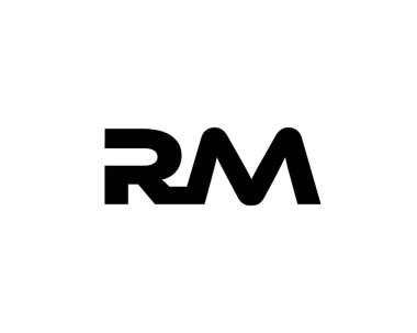 RM MR Letter logo tasarım vektör şablonu