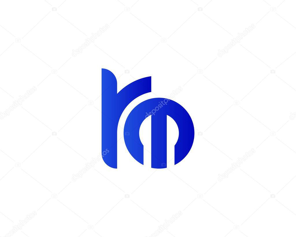 RM MR Letter logo design vector template