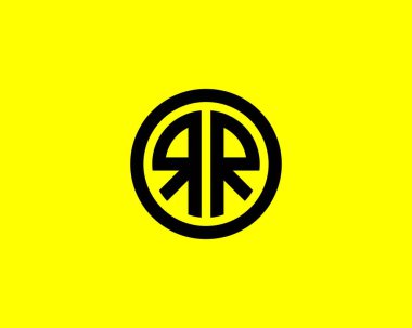 RR harf logo tasarım vektör şablonu