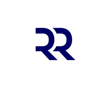 RR harf logo tasarım vektör şablonu