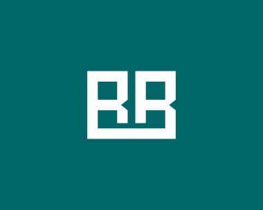 RR harf logo tasarım vektör şablonu
