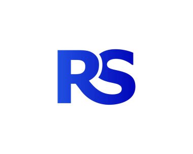 RS SR harf logo tasarım vektör şablonu