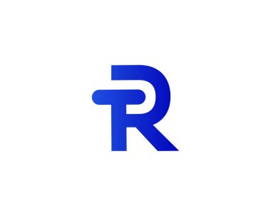 RT TR harf logo tasarım vektör şablonu