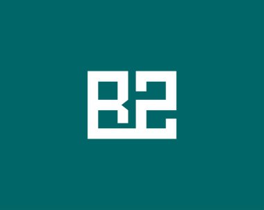 RZ ZR harf logo tasarım vektör şablonu