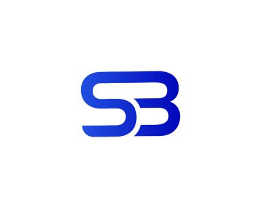 SB BS harf logo tasarım vektör şablonu