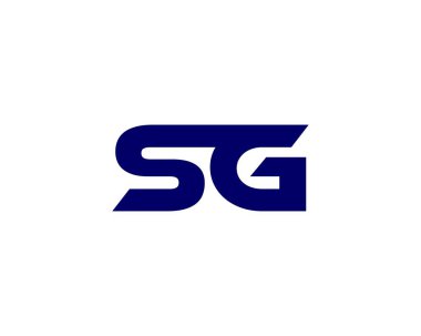 SG GS Letter logo tasarım vektör şablonu