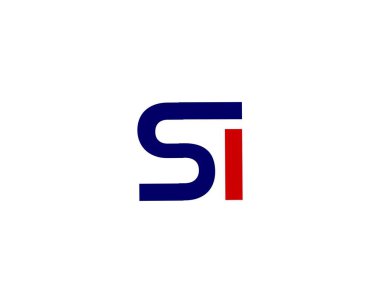 si harf logo tasarım vektör şablonu