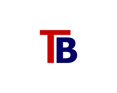 TB BT harf logo tasarım vektör şablonu