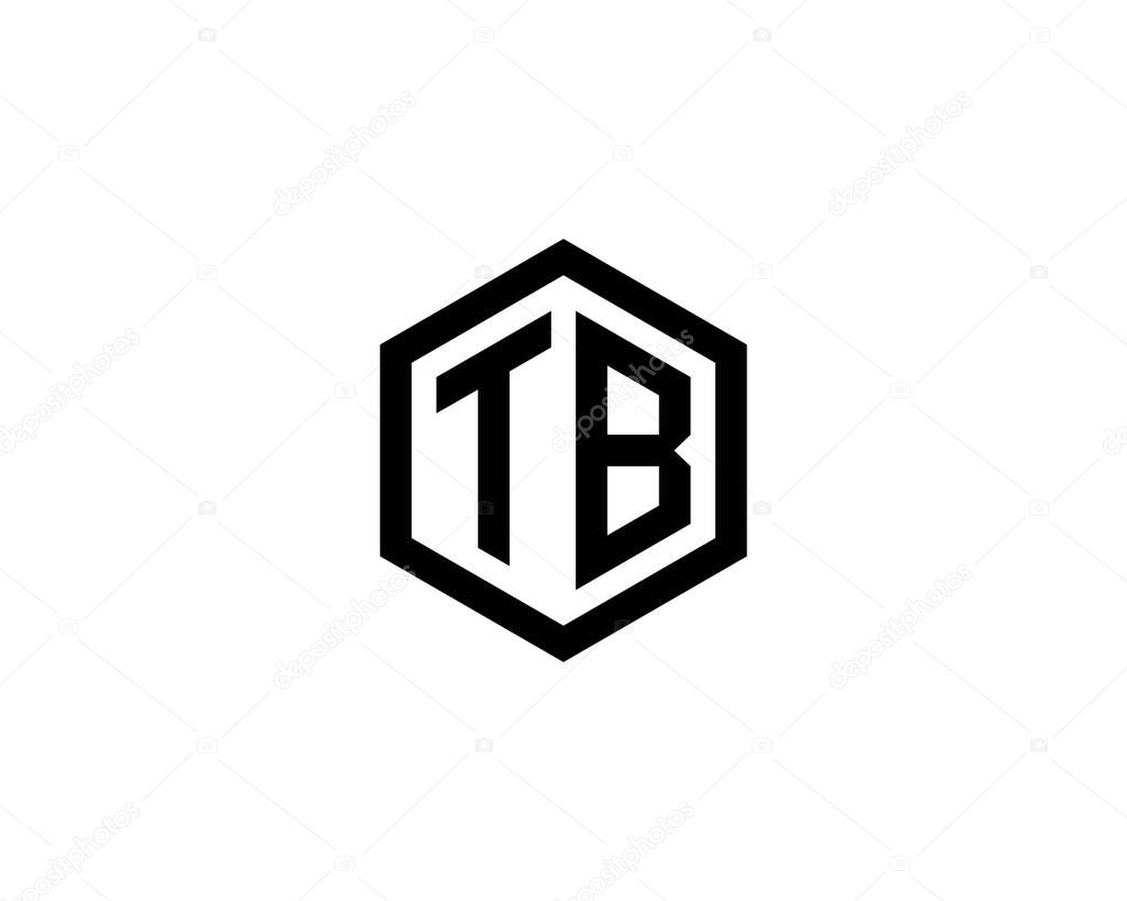 TB BT letter logo design vector template