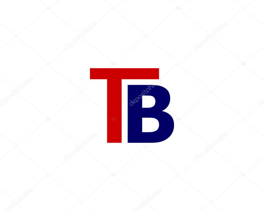 TB BT letter logo design vector template