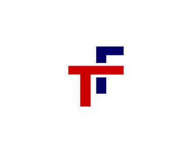 TF FT harf logo tasarım vektör şablonu