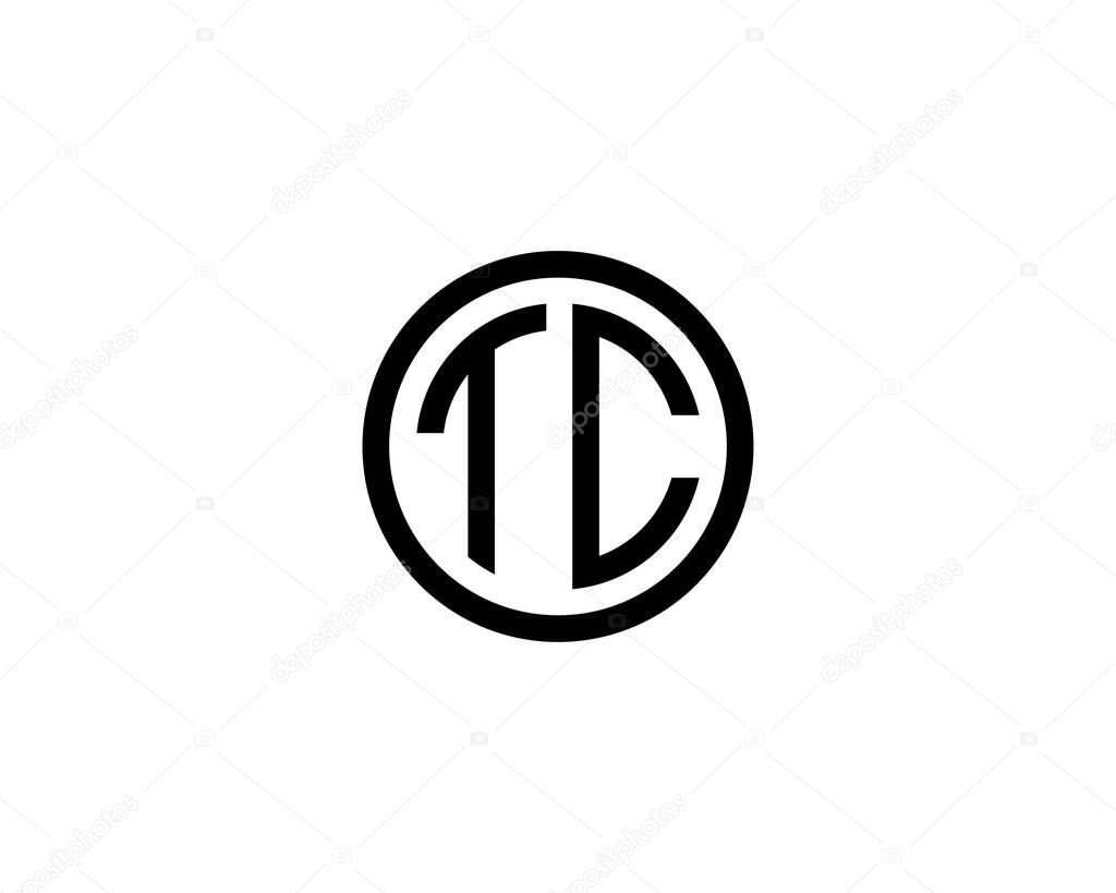 TC CT letter logo design vector template