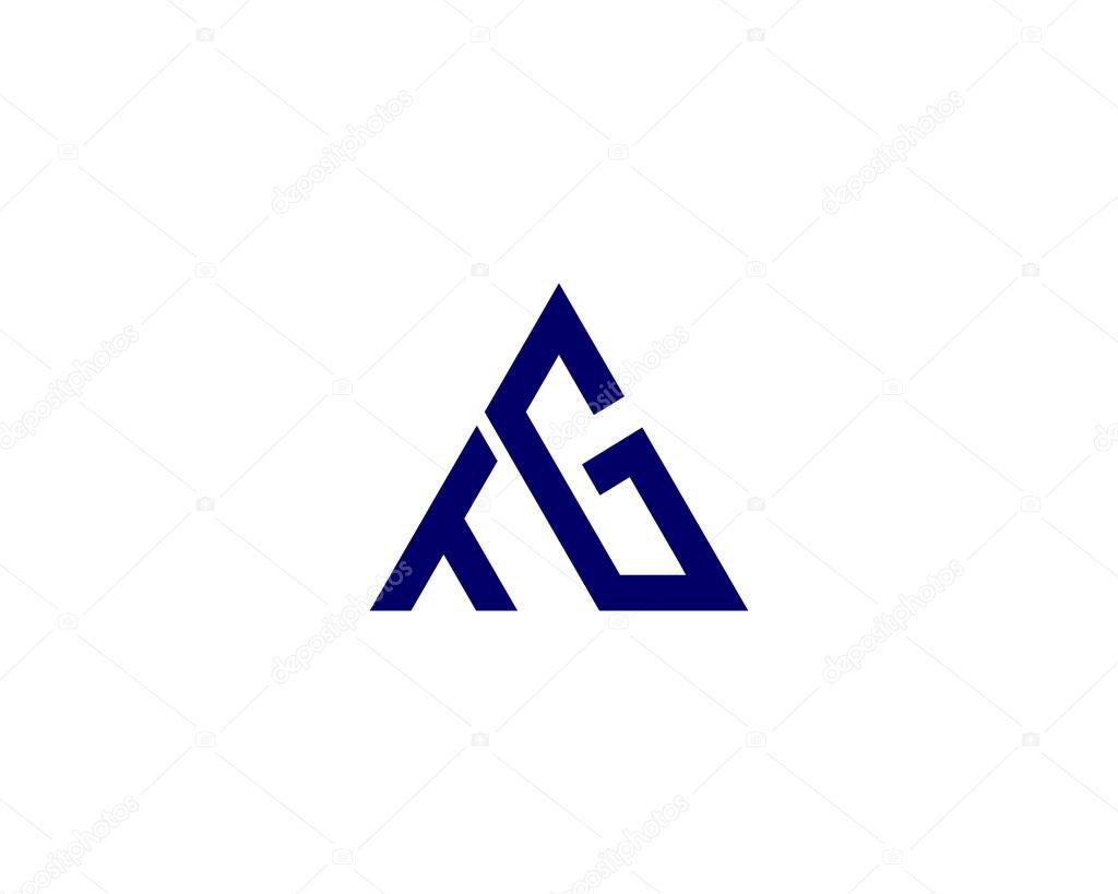 TG GT letter logo design vector template