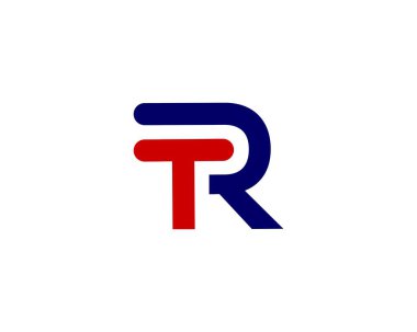 TR RT harf logo tasarım vektör şablonu