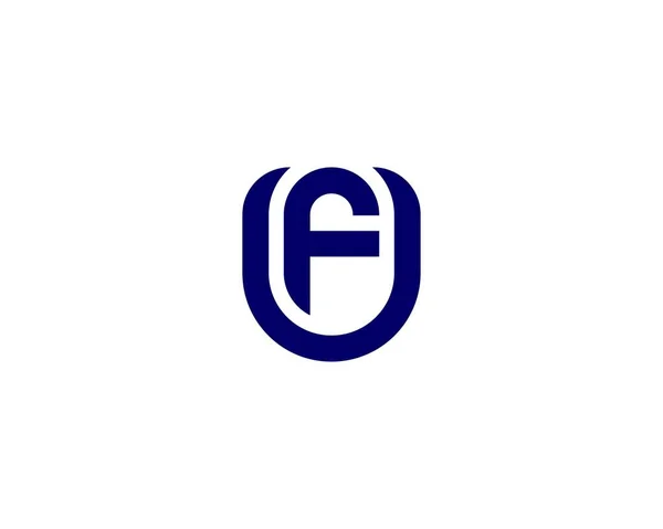 Fu字母标识设计向量模板 — 图库矢量图片