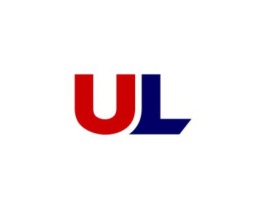 UL LU harf logo tasarım vektör şablonu