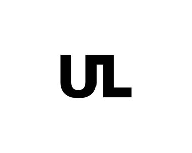 UL LU harf logo tasarım vektör şablonu