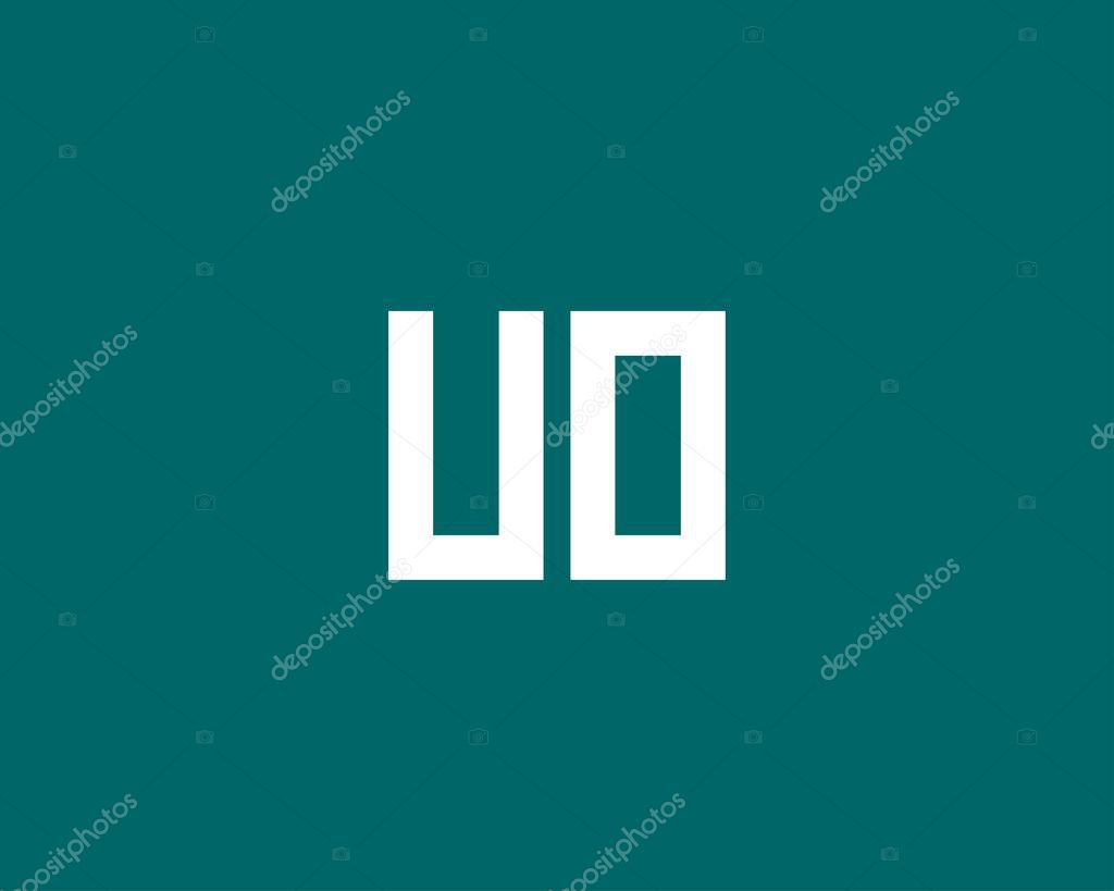 UO UO letter logo design vector template