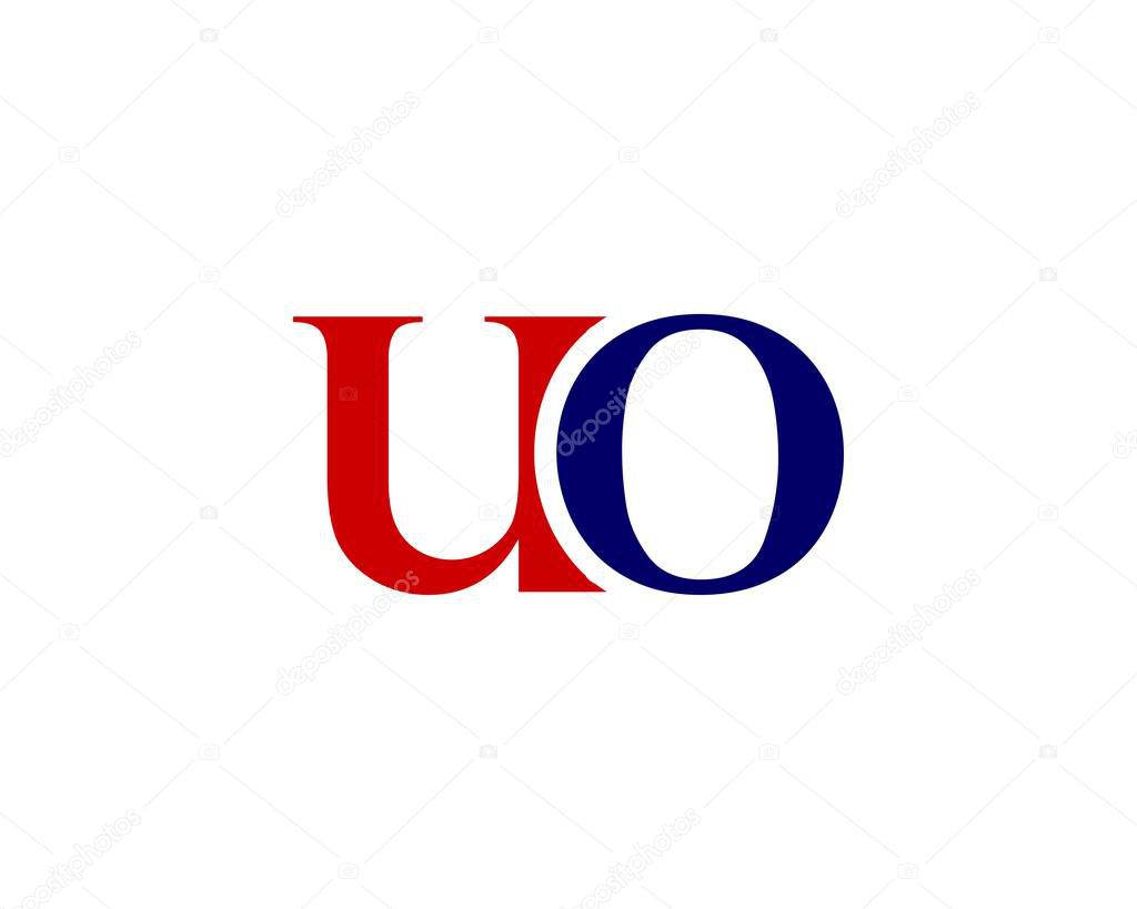 UO UO letter logo design vector template