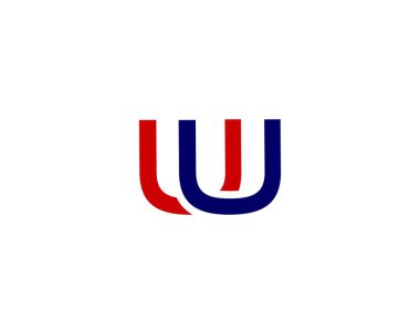 UU harf logo tasarım vektör şablonu
