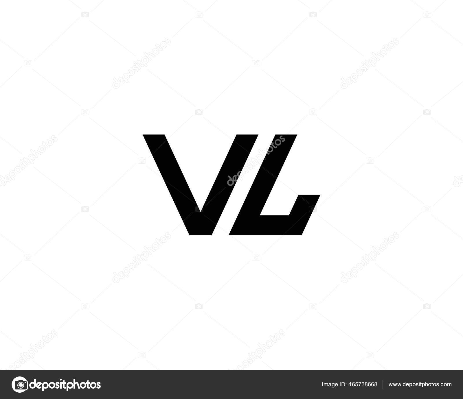 VL logo design template vector illustration Stock Vector