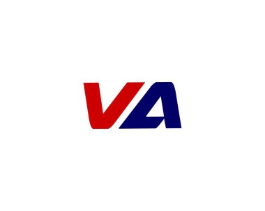 VA AV harf logo tasarım vektör şablonu