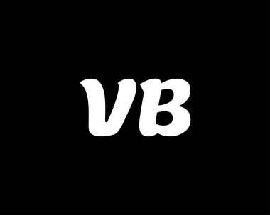 VB BV harf logo tasarım vektör şablonu