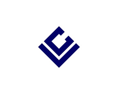 VC CV Letter logo tasarım vektör şablonu