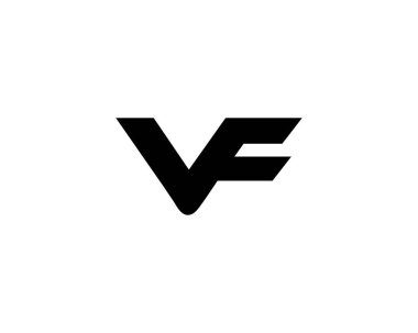 VF FV harf logo tasarım vektör şablonu