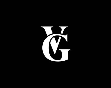 VG GV harf logo tasarım vektör şablonu