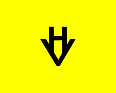 VH HV Letter logo tasarım vektör şablonu