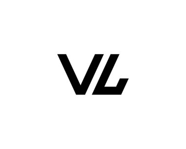 VL LV harf logo tasarım vektör şablonu
